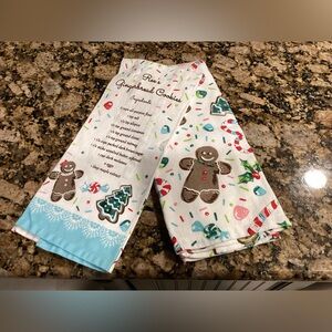 New Pioneer Woman Gingerbread Cookies Towel Set